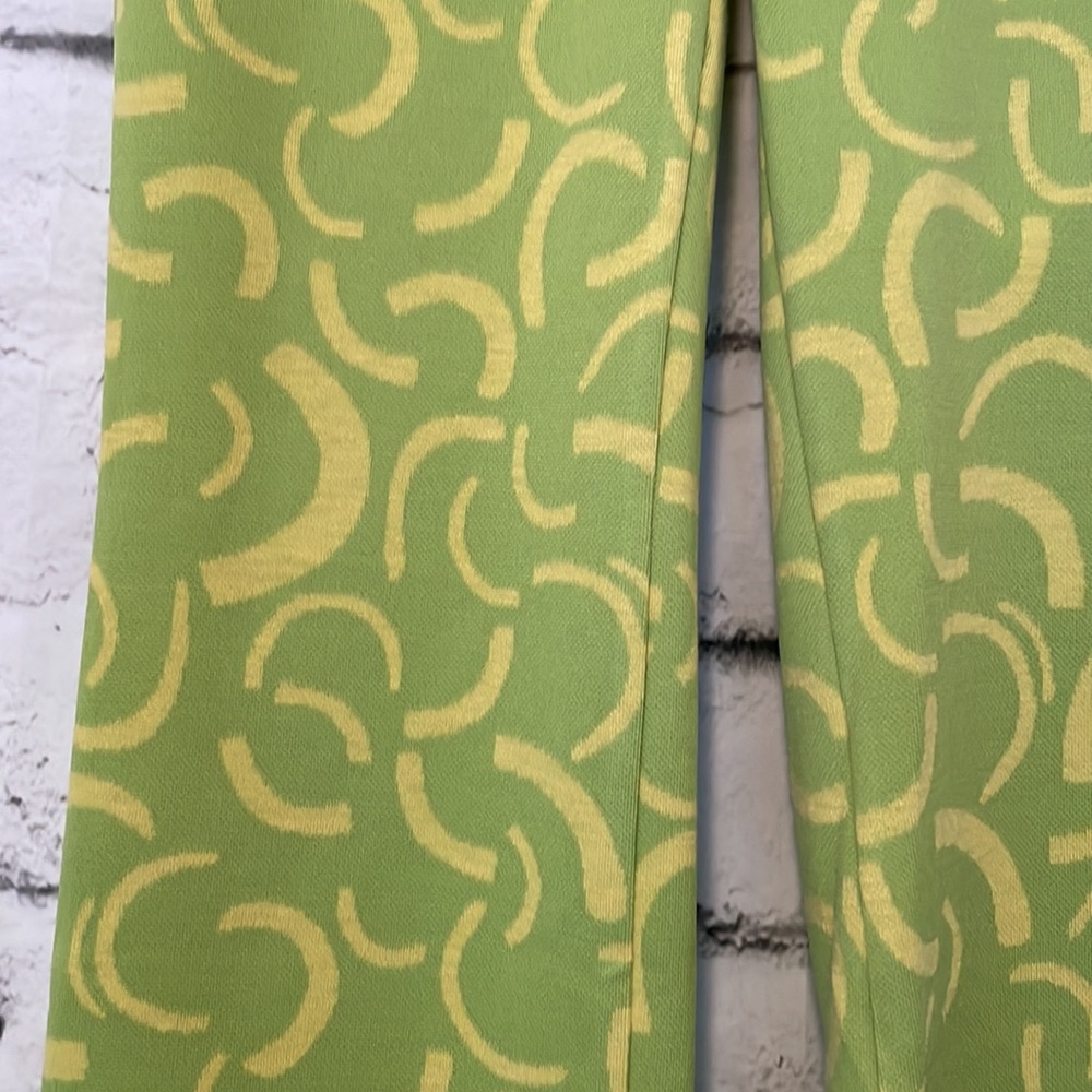 NWT Zara green knit retro vibes pants with slit at bottom - Picture 9 of 9
